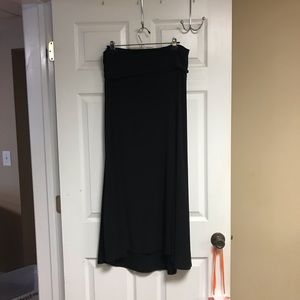 Lula roe black maxi skirt
